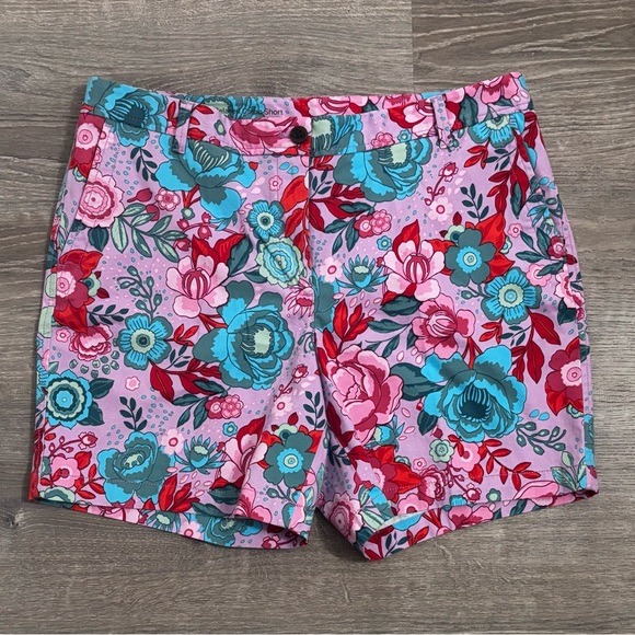 Talbots Pants - Talbots Relaxed Chino Floral Women's Shorts Size 12